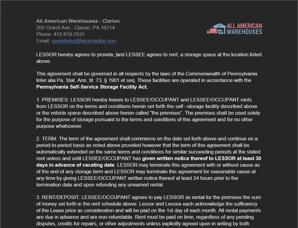 What’s in a Warehouse Lease? A Plain-English Guide for First-Timers